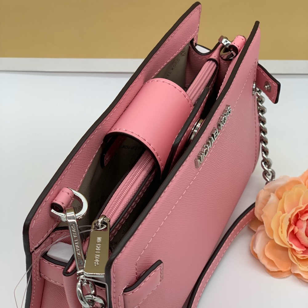 MICHAEL KORS RAYNE SM CROSSBODY CARNATION - Picture 9 of 16